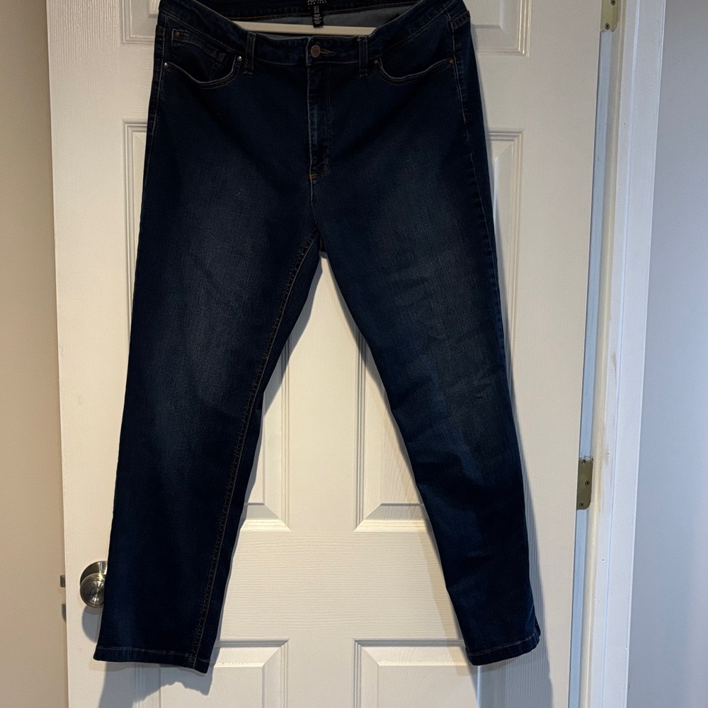 Jones New York Women's Dark Blue Boyfriend Jeans